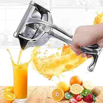 Fruit press stainless steel fruit juicer heavy duty with bottle